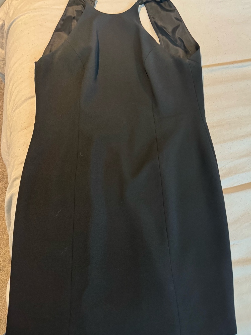 Cache Black Halter Mini Dress